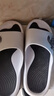 回力运动拖鞋男浴室内户外不易滑厚底凉拖鞋HL39391白黑色45-46码 实拍图