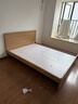 全友家居 北欧原木风小户型双人床1.5米x2米现代简约卧室落地床无床腿 实拍图