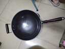 林熹记铁锅陆川生铁铸铁锅炒锅手工浇铸厨房好物家用无涂层不粘锅炒菜锅 圆底 34cm （带锅盖+铲子）已开锅 实拍图