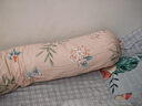 洁丽雅抱枕 长条枕女生睡觉大枕头可拆洗孕妇床上夹腿圆柱抱枕1.1m 花卉 实拍图