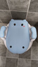 小哈伦儿童马桶婴儿坐便器婴幼儿尿盆小孩宝宝小便器3D软垫坐垫天蓝 实拍图