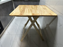 小匠材折叠桌家用实木餐桌小户型折叠饭桌餐厅吃饭桌子出租房桌子70*74 实拍图