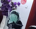 豪威 婴儿推车可坐可躺双向超轻便折叠伞车宝宝0-3岁手推车小孩儿童车 拼色绿+至尊款+一键折叠+全功能 实拍图