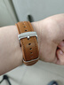 CangHua 适用小米watchS5表带xiaomi Watch5/S4/S3/S1/S2/S1Pro/color2手表带小牛皮真皮男款腕带 棕色 实拍图