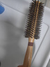 Creative art卷发梳子女男内扣梳猪鬃毛直发卷发梳木梳造型梳滚梳理发梳直纹款 实拍图