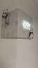金画板客厅转角时钟万年历电子钟双面挂钟现代简约创意壁灯拐角挂墙钟表 萌宝熊猫2B--加灯/感应开关（无需留线，送专用电源） 12英寸/30cmx30cmx30cm 实拍图