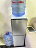美的（Midea）饮水机家用上置式桶装水立式钢化玻璃双开门饮水器 YR1518S-X 制热型 实拍图