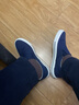 回力官方男女板鞋夏季透气一脚蹬帆布鞋男中老年爸爸老北京帆布鞋子男 蓝色/903【W标款】 44 实拍图
