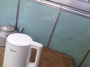 美的（Midea）电热水壶家用烧水壶泡茶0涂层食品级304不锈钢自动断电双层防烫全钢无缝1.5L大容量 MK-HJ1566 实拍图