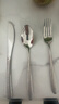 京东京造 勺子 刀叉汤勺水果叉西餐牛排不锈钢【布纹手柄】三件套 实拍图