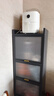 帅仕（shuaishi）厨房用具置物架落地餐边橱柜冰箱夹缝收纳碗柜微波炉烤箱储物柜子 灰【顶层加高】5层50长36深-特厚款 实拍图