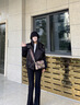 柏萨尼（PESASRIE）品牌轻奢包包女包单肩包奢侈斜挎包百搭印花包生日520情人节礼物 咖啡色【全国十仓/当次日达】 奢侈礼盒包装 实拍图