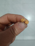 中国黄金（CHINA GOLD）18K金玫瑰花耳钉女款立体花朵养耳洞耳饰情人节生日礼物送女友 耳钉 约0.25-0.27g 实拍图