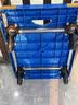 搬运宝折叠小推车拉货平板车四角防撞手拉车600斤73x48cm小拖车FZ-20蓝 实拍图