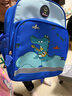 艾欣儿 幼儿园书包女小班中大班时尚卡通动漫三3-6岁儿童小学生男女孩超轻减负护脊小背包 宝蓝色恐龙图案 实拍图