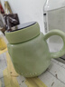 茶沿陶瓷马克杯高颜值可爱带盖喝水杯子咖啡杯牛奶杯情侣对杯 实拍图