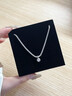 柯芙尼【赠GRA证书】925银莫桑钻项链女锁骨链吊坠520情人节礼物送女生 实拍图