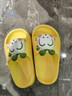 巴布豆（BOBDOG）儿童拖鞋男女童宝宝软底居家室内外夏季凉拖鞋 黄色 160码 实拍图
