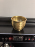 上善若水黄铜百福铜缸全聚宝盆摆件马年吉祥铜器铜聚财缸摆件全黄铜米缸 一缸金【百福款】中号 320g 实拍图