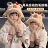 木木屋（mumuwu）卡皮巴拉帽子围巾一体儿童捏耳朵会动的2026新款秋冬季男女孩冬天 实拍图