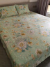 富安娜床上四件套纯棉100%床单被套 双人加大全棉套件230×229cm清新 实拍图