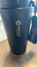 富光拾喜保温杯咖啡杯男女士陶瓷内胆随行杯学生吸管水杯子 黑色520ml 实拍图