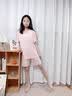 浪莎（LangSha）夏款莫代尔女童睡衣女孩空调服宝宝家居服荷叶套装 实拍图