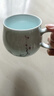逸品春秋陶瓷泡茶杯办公室带盖过滤茶杯马克杯家用个人水杯纪念礼品定制 苹果杯（梅） 实拍图