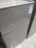 新飞冰箱小型租房用 一级能效冷 藏冷冻两用1-2人家用小冰箱 出租房双门电冰箱办公室两门 26年升级 76A128一级能效【保鲜盒款】银 实拍图