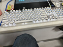 前行者（EWEADN）TK100朋克机械键盘鼠标套装有线台式电脑笔记本键鼠办公复古外设多功能旋钮104键 白色白光青轴 实拍图