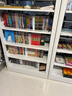 昭简钢制书架书柜落地置物储物架家用图书馆收纳架子 1.0米宽主架【珍珠白 店长推荐】 六层2.0m高 实拍图
