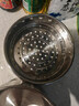 双枪（Suncha）奶锅316L不锈钢婴儿宝宝辅食小奶锅汤锅雪平蒸锅加厚带蒸笼 18cm 实拍图