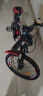 凤凰（Phoenix）儿童自行车山地车男女学生脚踏车6-15岁童车 霸道 黑红色 22寸 实拍图