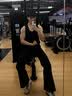 啄木鸟（TUCANO）美式cleanfit黑色垂感西裤男2026秋季高街新款潮牌直筒休闲长裤 黑色 XL 推荐【130-150斤】 实拍图