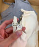 芬也（FENYE）哺乳背心吊带夏季薄款免穿文胸防下垂带胸垫产后喂奶大码白XXL 实拍图