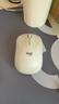 罗技（Logitech）M221 轻音鼠标 无线鼠标 办公鼠标 对称鼠标 带无线微型接收器 米白色 实拍图