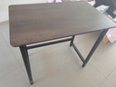 煜柠苑 电脑桌台式家用简约卧室长条桌学生写字学习桌子书台桌办公大桌 加固升级-黑架灰橡木-80*50高74 实拍图