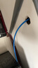 万级超六类网线非屏蔽【国标23AWG-0.57mm无氧纯铜芯】CAT6A万兆高速网络工程家装布线一箱线30米 蓝色 实拍图