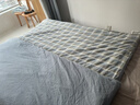 浪莎（LangSha）A类纯棉被套单件150x200cm被罩1.5米x2米单人全棉被单床上四件套 素雅-蓝格【甄选全棉新疆棉】 150x200cm-单被套【A类母婴级】 实拍图