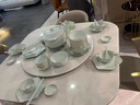 康琴（KANGQIN）釉下彩碗碟套装家用简约碗盘乔迁餐具套装陶瓷盘子碗筷2025新款 十人食 50件套 实拍图