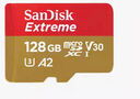 闪迪（SanDisk）128GB TF(MicroSD)内存卡 4K极速金卡A2 V30 U3行车记录仪 运动相机无人机 监控存储卡 读190MB/s 实拍图