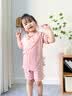 浪莎（LangSha）夏款莫代尔女童睡衣女孩空调服宝宝家居服荷叶套装 实拍图