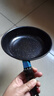 【亏本清仓】韩式麦饭石色不粘锅平底锅铁锅电磁炉不带盖 黑色小煎锅 16cm 实拍图