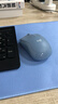 罗技（Logitech）M221无线鼠标 办公鼠标 静音鼠标 笔记本台式机家用带USB接收器 多色可选 M221-雾霭蓝＋【鼠标垫】 实拍图