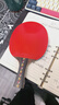 红双喜（DHS）五星乒乓球拍横拍R5002C碳素底板双面反胶弧圈结合快攻成品单拍 实拍图