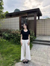 啄木鸟复古玛丽珍女鞋2026新款春夏百搭一字带小皮鞋软底浅口通勤女单鞋 黑色 建议拍大一码 37 (235mm) 实拍图
