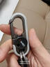 金达日美汽车钥匙扣男士高档车钥匙挂扣商务腰挂不锈钢双环创意锁匙扣 实拍图