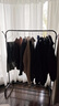 喻品衣架落地衣帽架挂衣架卧室客厅晾衣杆晒衣架可置物加粗MJ53黑100 实拍图