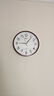 康巴丝（Compas）挂钟 创意简约钟表客厅石英钟表挂墙时钟 c2855 咖木色 26cm直径 实拍图