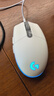 罗技（G）G102 有线游戏鼠标 白色 RGB灯效 吃鸡鼠标 绝地求生 轻量化设计 G102第二代 实拍图